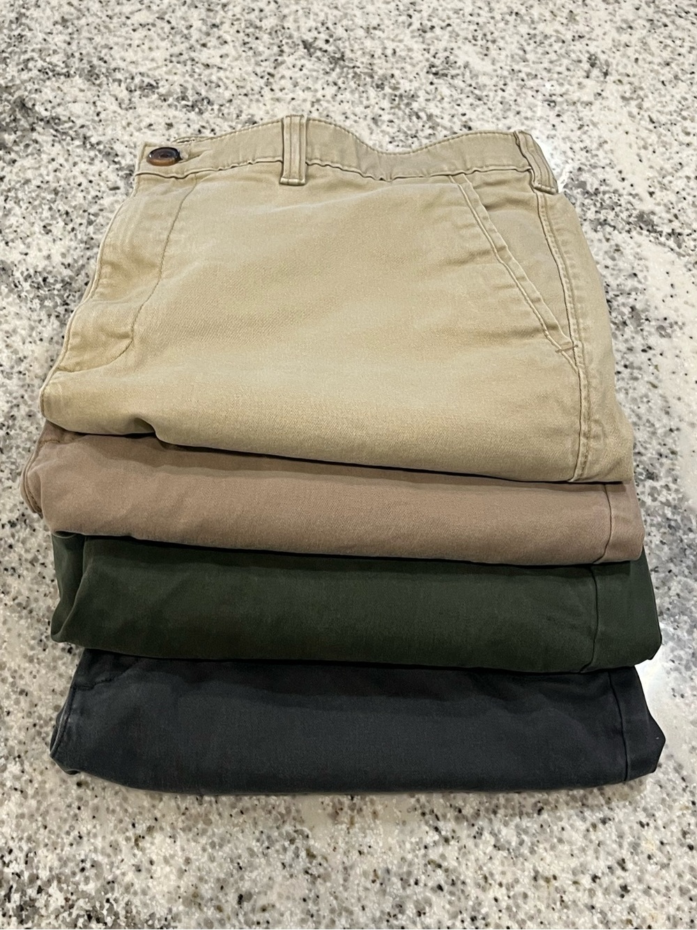 Lot Of 4 Sonoma Classic Men’s Chino Shorts 40” Flat Front Flexwear 9” Inseam